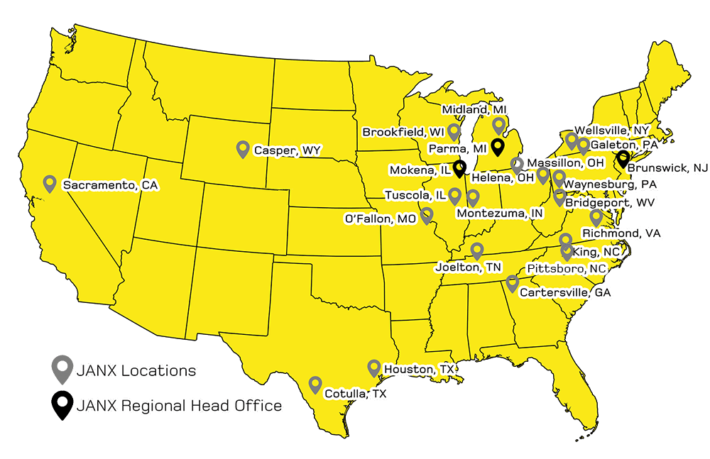 JanX Location Map